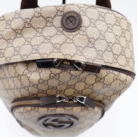Gucci Interlocking GG Plus Canvas Backpack - Picture 2 of 15